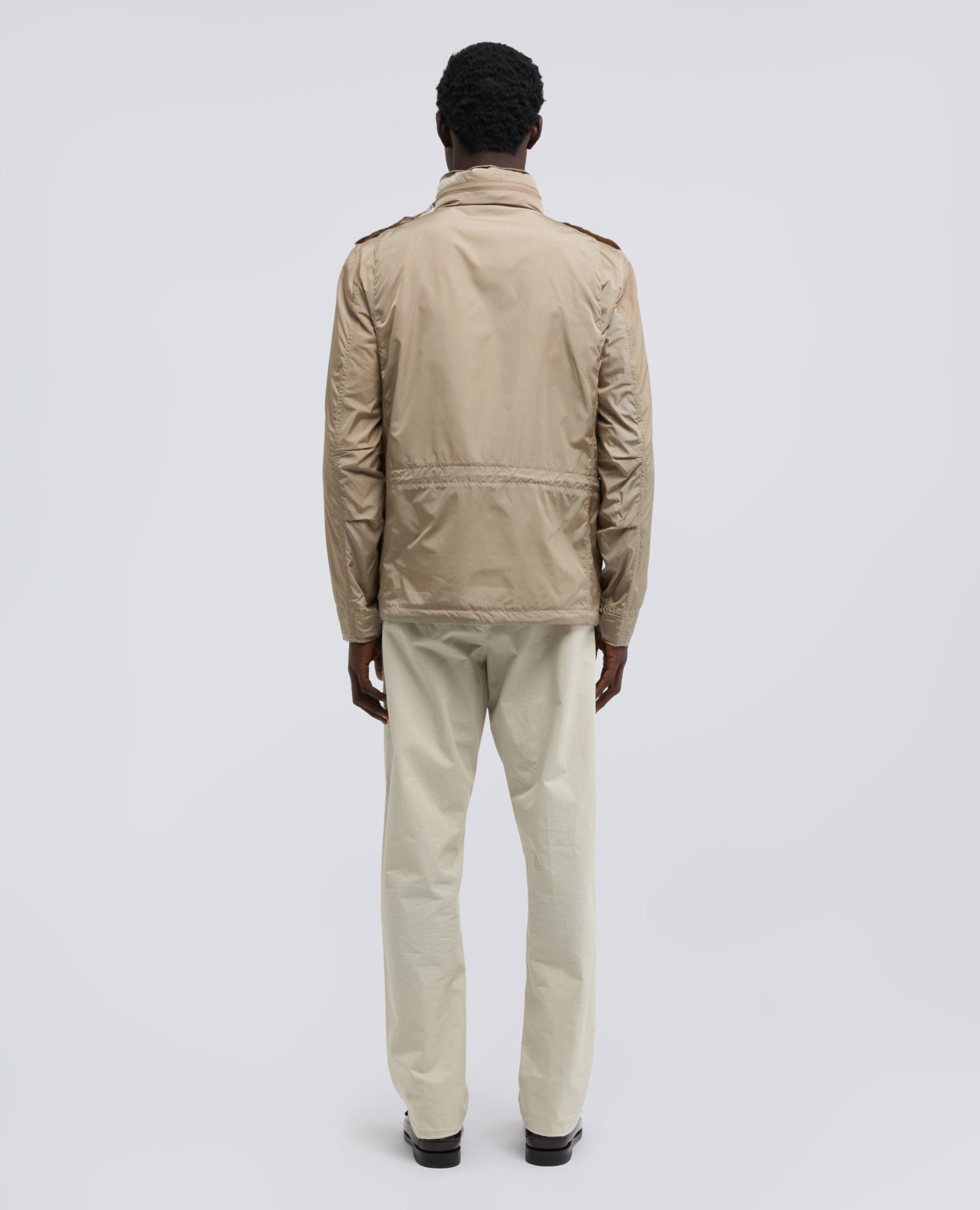 GIUBBOTTO MINI FIELD IN NYLON CON CAPPUCCIO STACCABILE - BEIGE - ASPESI