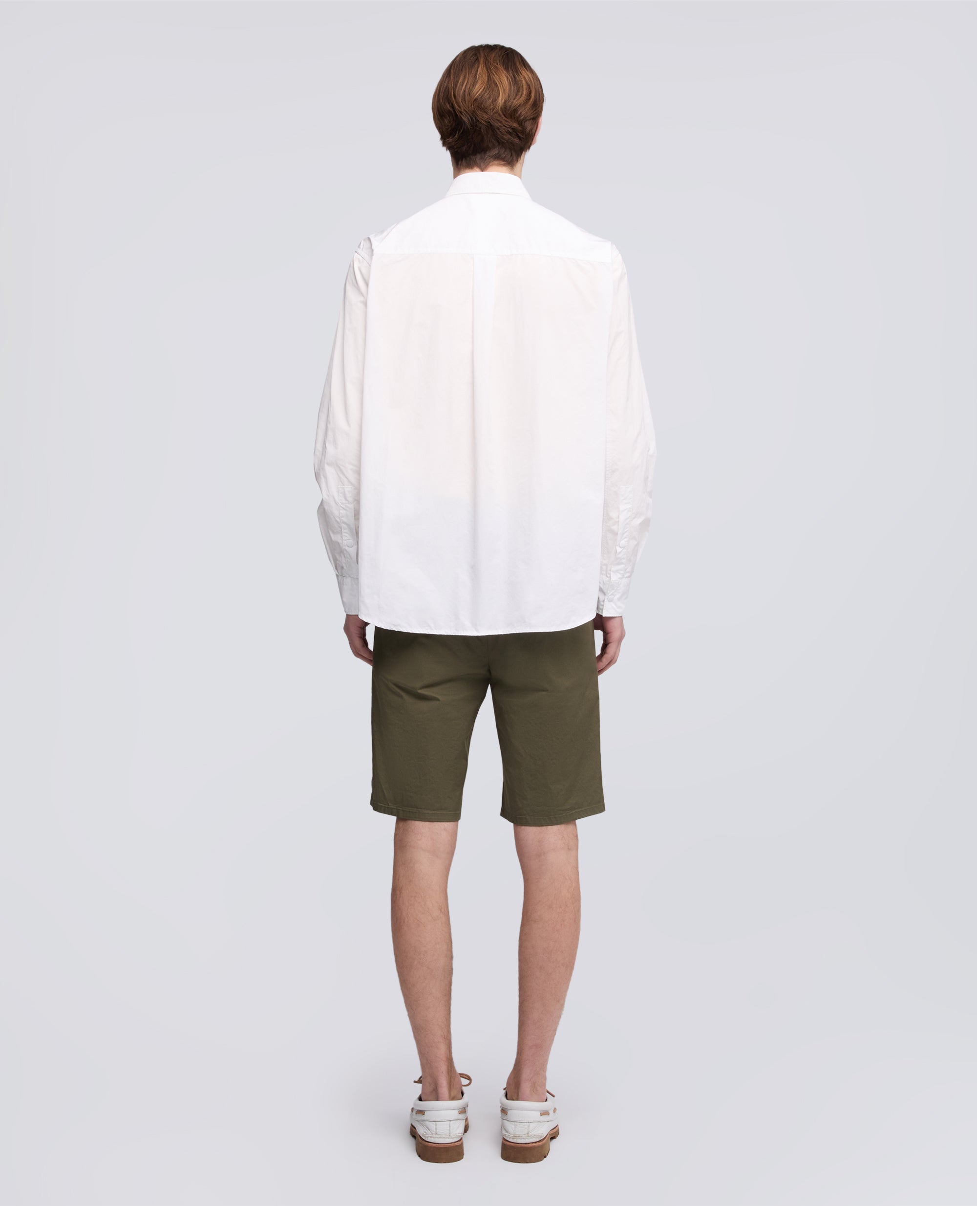 POLYESTER- UND NYLON-WASSERABWEISENDES HEMD - BIANCO - ASPESI