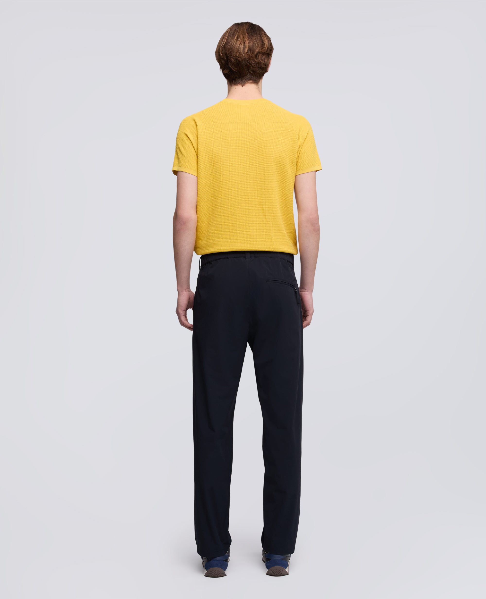 PANTALONE IN NYLON STRETCH - BLU - ASPESI