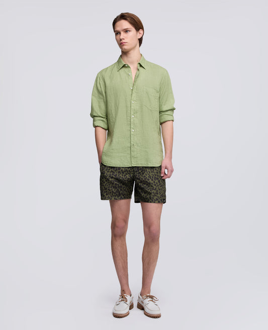 SWIMSUIT IN WATER REPELLENT PRINTED POLYESTER - VERDE - ASPESI