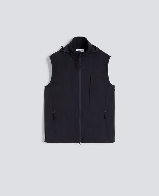 CHALECO DE NYLON ELASTICO SIN FORRO - BLU - ASPESI