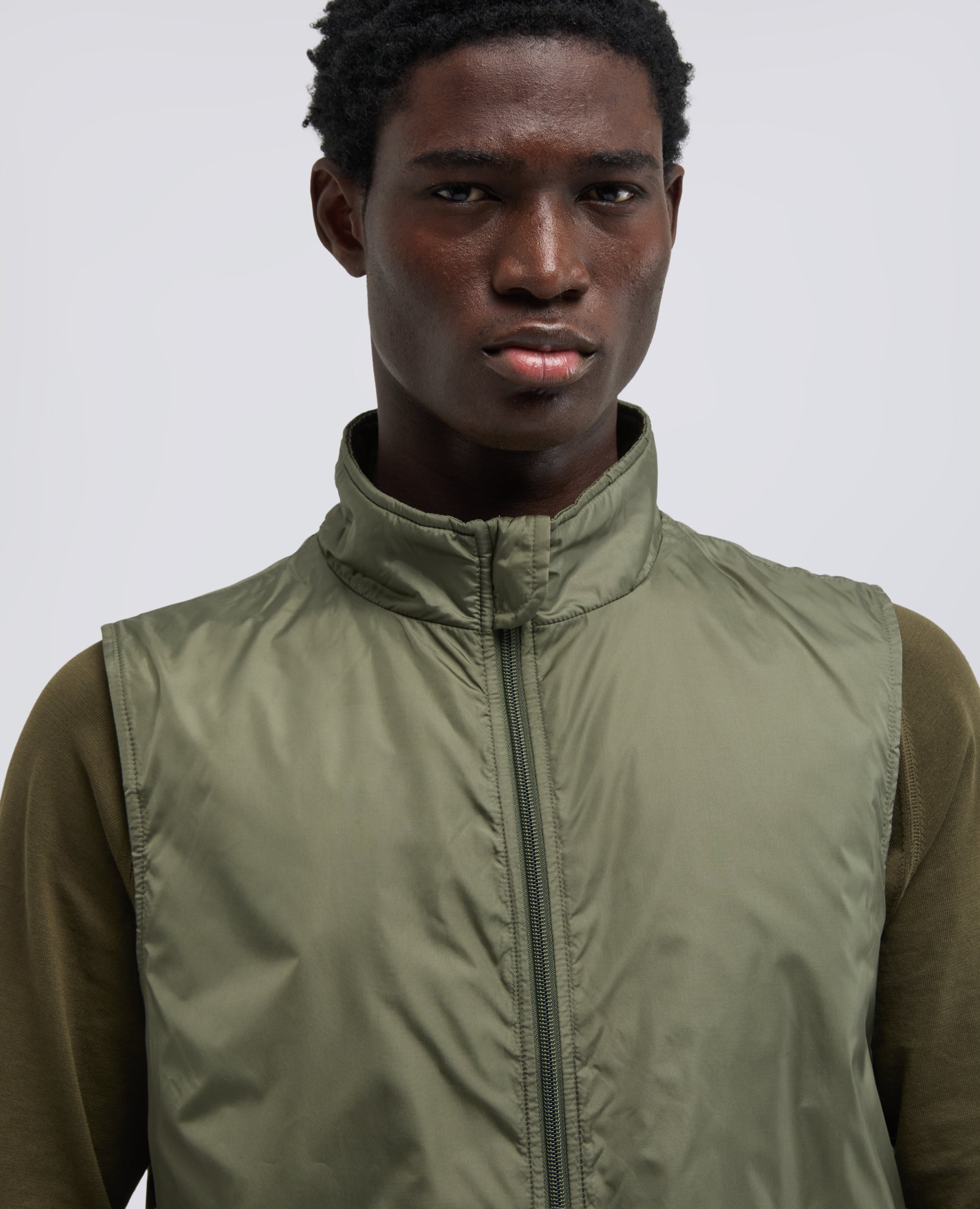 GILET VERNES IN NYLON - VERDE - ASPESI