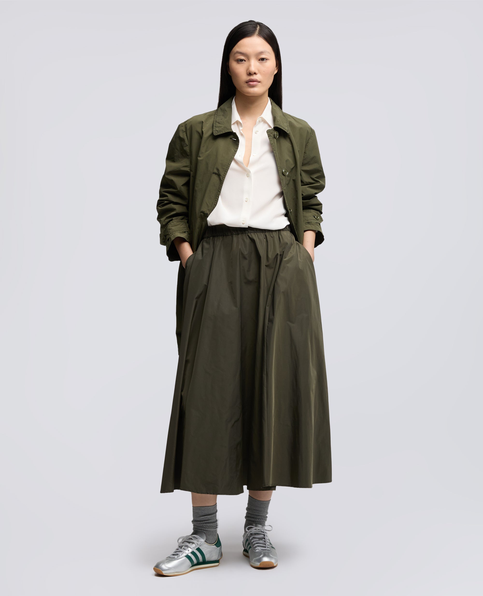 ROCK AUS TECHNISCHEM POLYESTER - VERDE - ASPESI