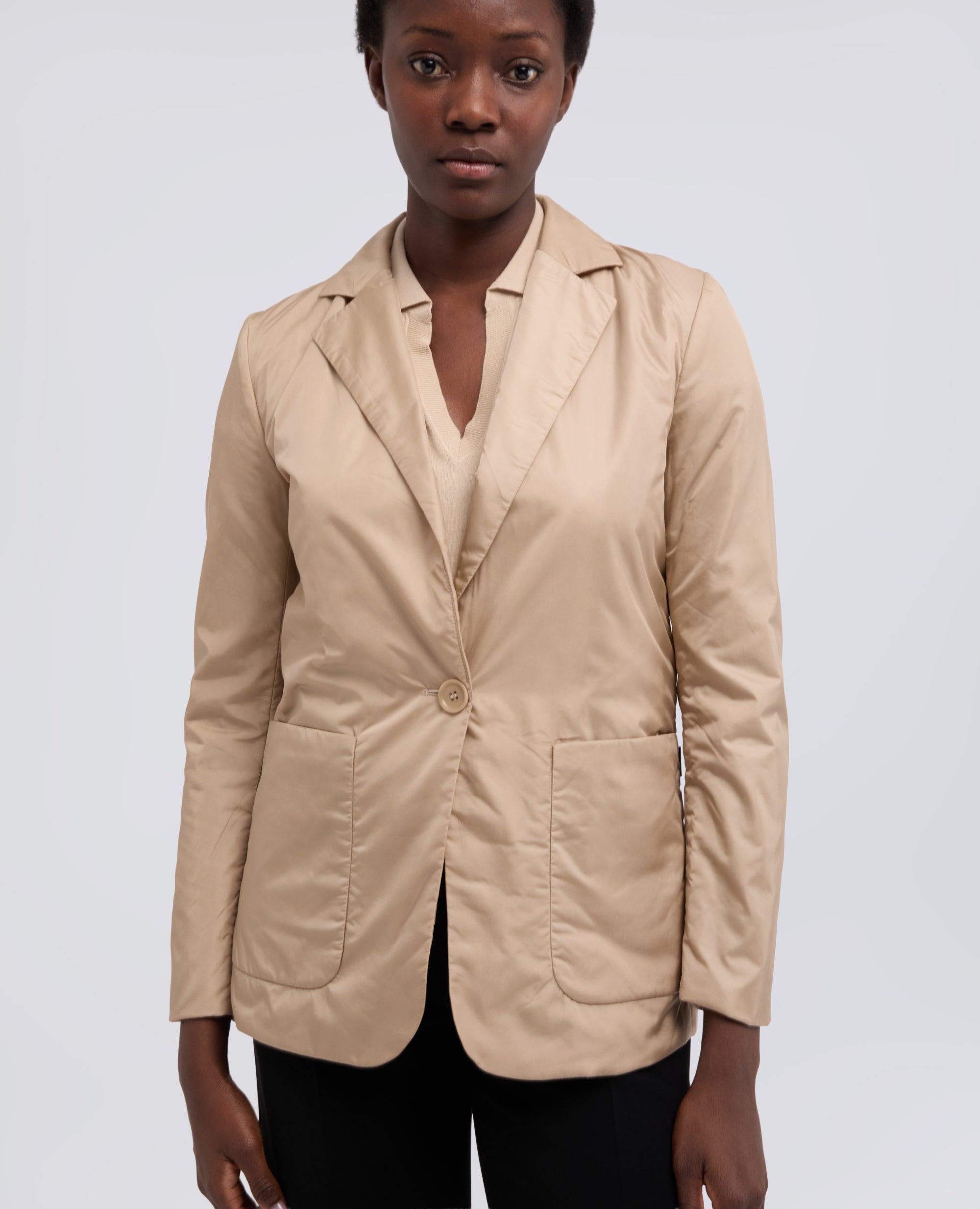 CHAQUETA DE NYLON ACOLCHADA - BEIGE - ASPESI