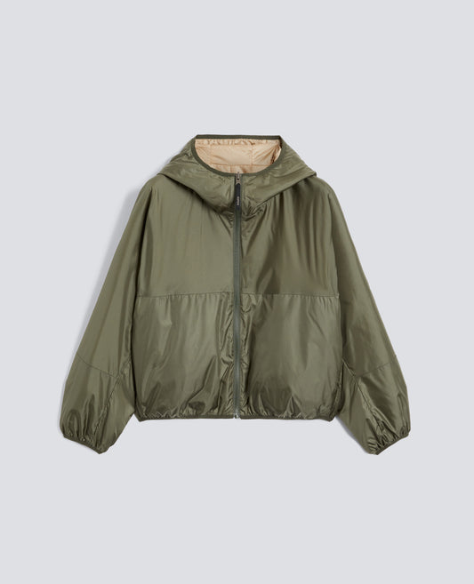 GIUBBOTTO REVERSIBILE BICOLORE IN NYLON - VERDE - ASPESI