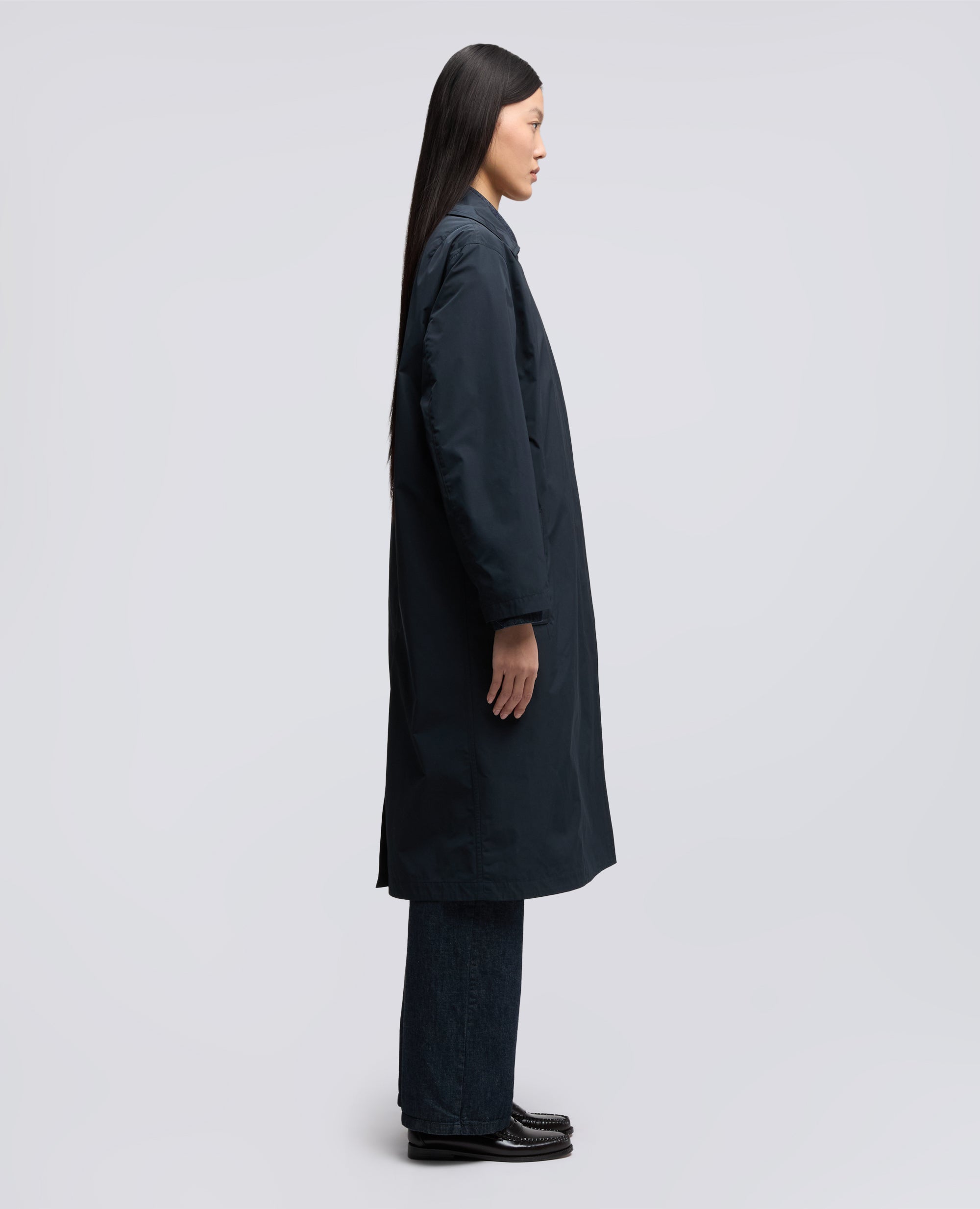 IMPERMEABLE DE TAFETAN DE POLIESTER - BLU - ASPESI