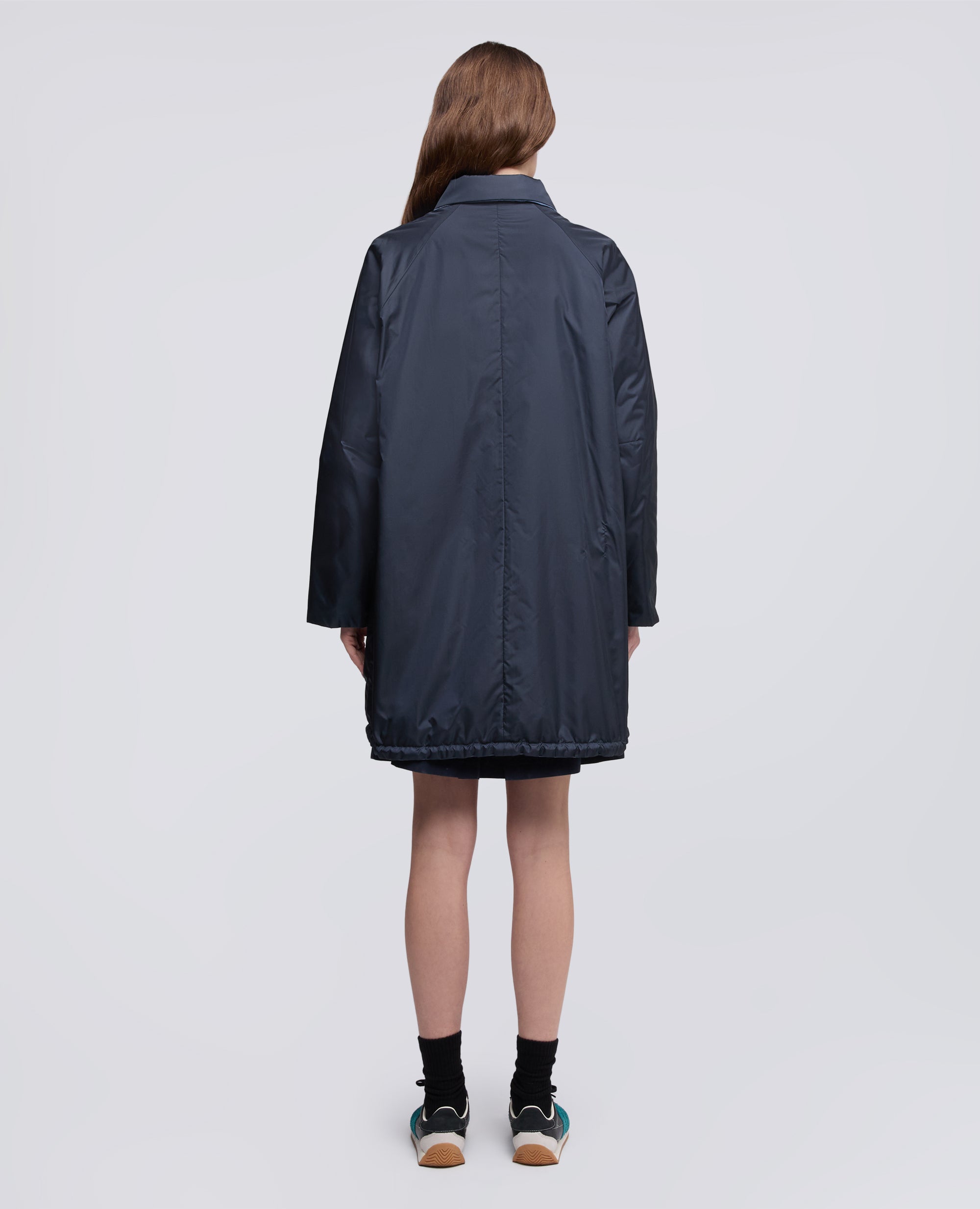 CAPPOTTO REVERSIBILE BICOLORE IN NYLON - BLU - ASPESI