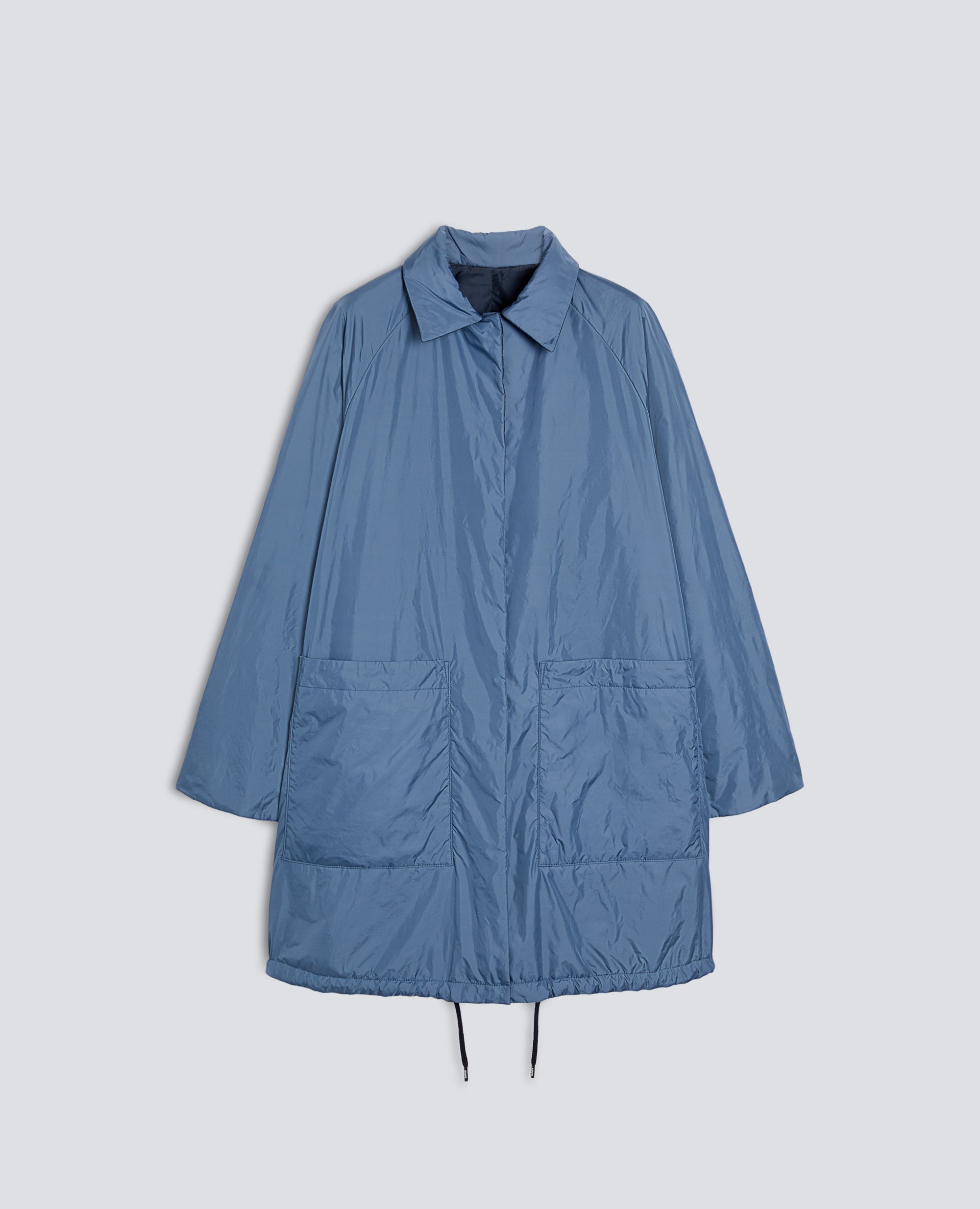 CAPPOTTO REVERSIBILE BICOLORE IN NYLON - BLU - ASPESI