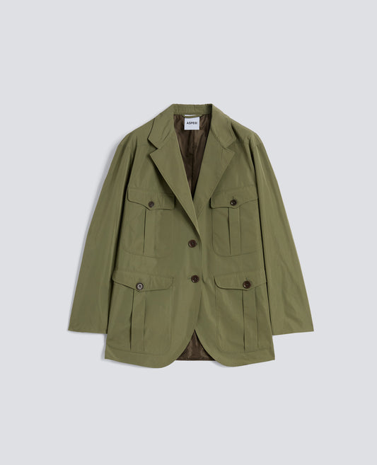 CHAQUETA DE TAFETAN - VERDE - ASPESI