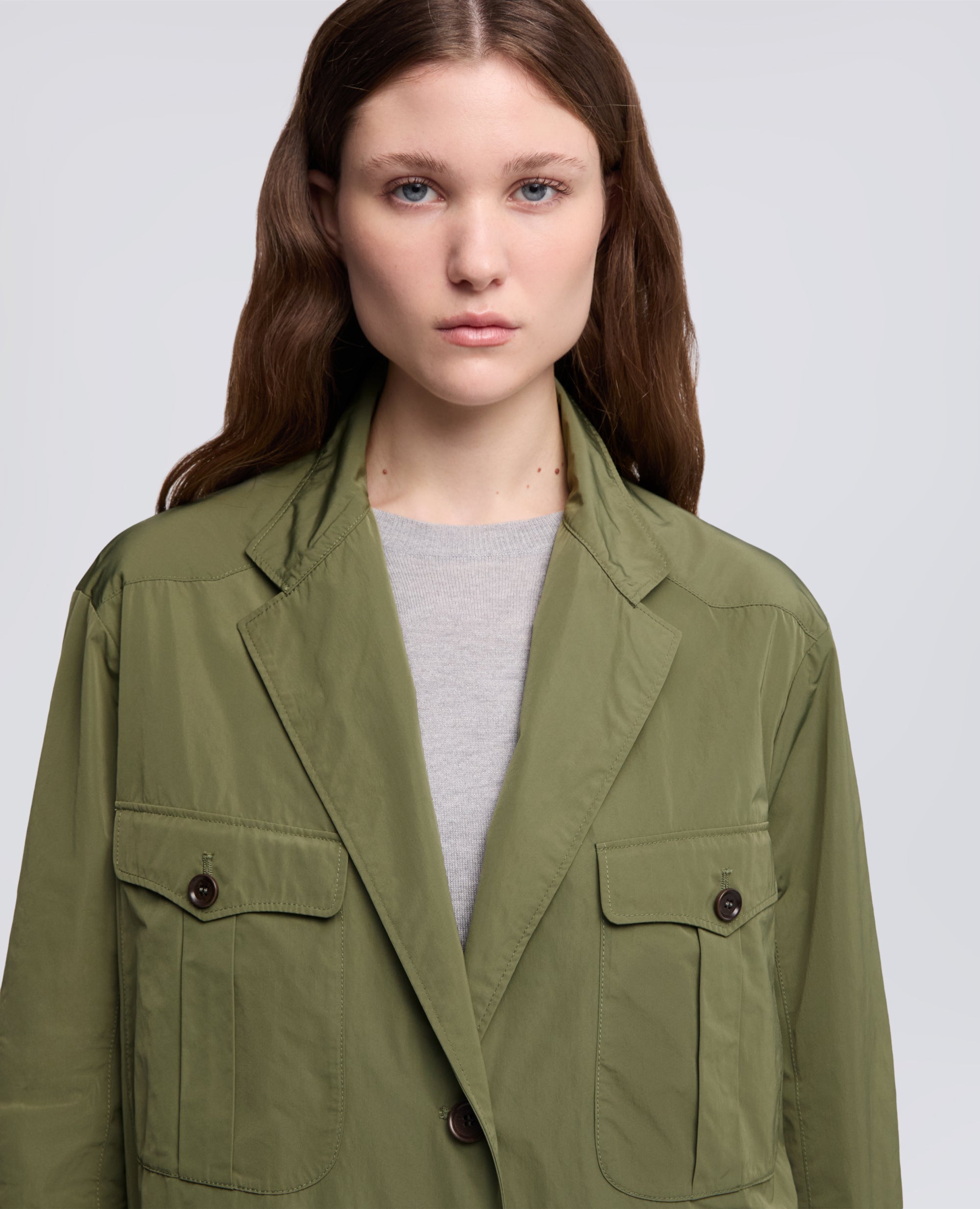 CHAQUETA DE TAFETAN - VERDE - ASPESI