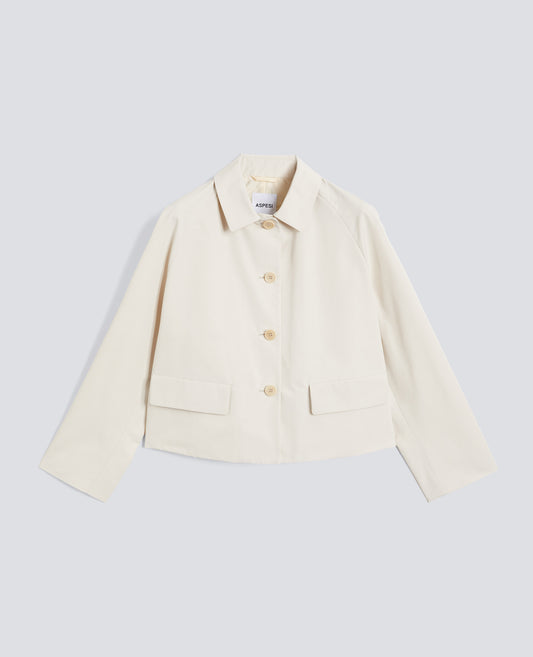 CHAQUETA FORRADA HECHA DE LONA DE ALGODON POLIESTER - NATURALE - ASPESI
