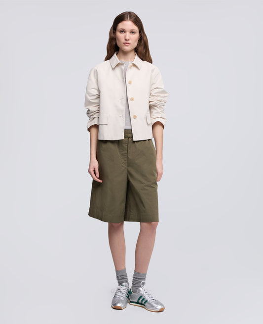 CHAQUETA FORRADA HECHA DE LONA DE ALGODON POLIESTER - NATURALE - ASPESI