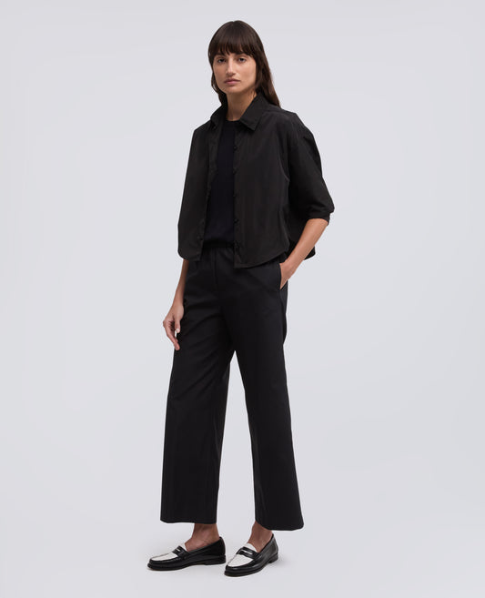 CAMICIA IN POLIESTERE TECNICO - NERO - ASPESI