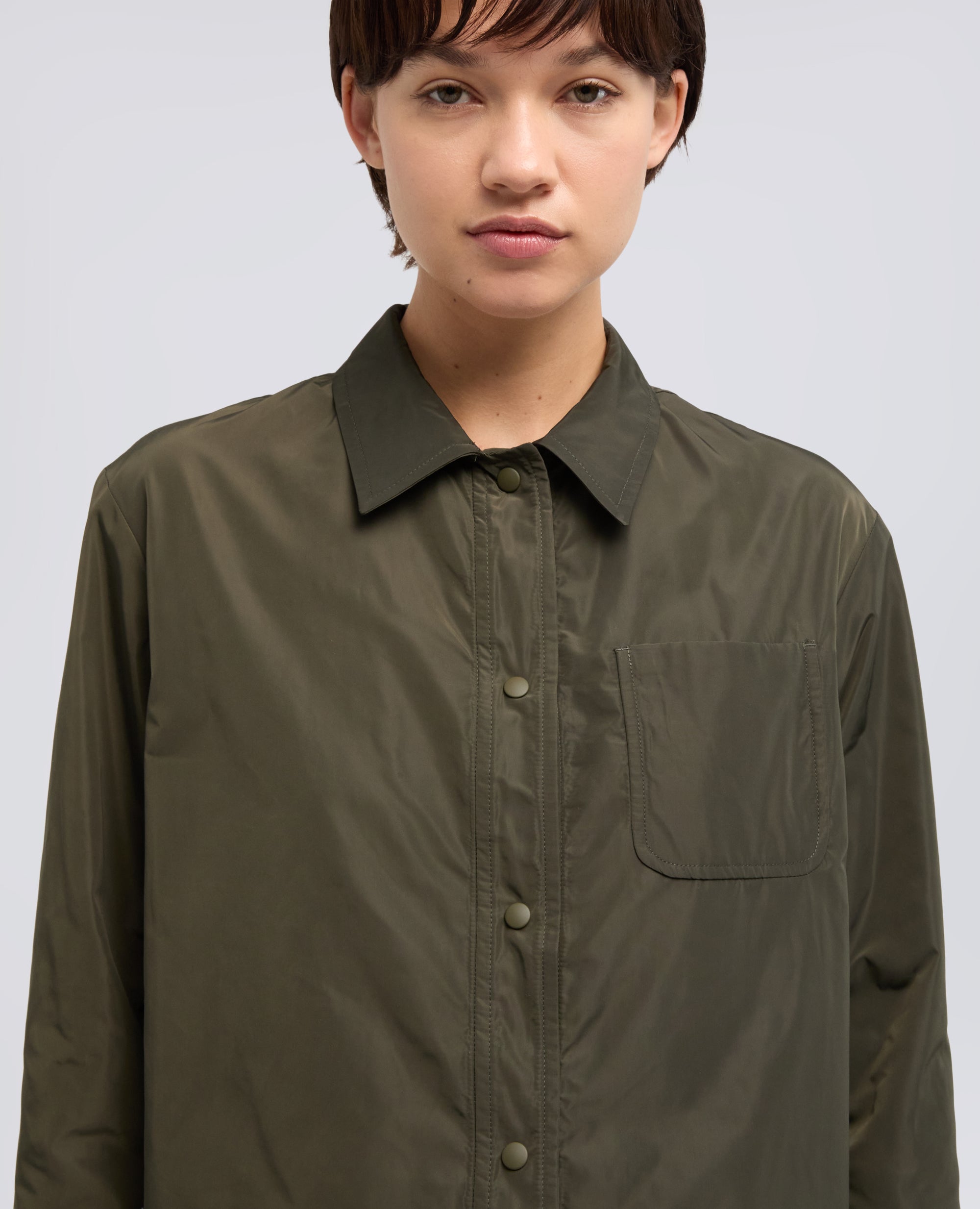 TECHNICAL POLYESTER JACKET - VERDE - ASPESI