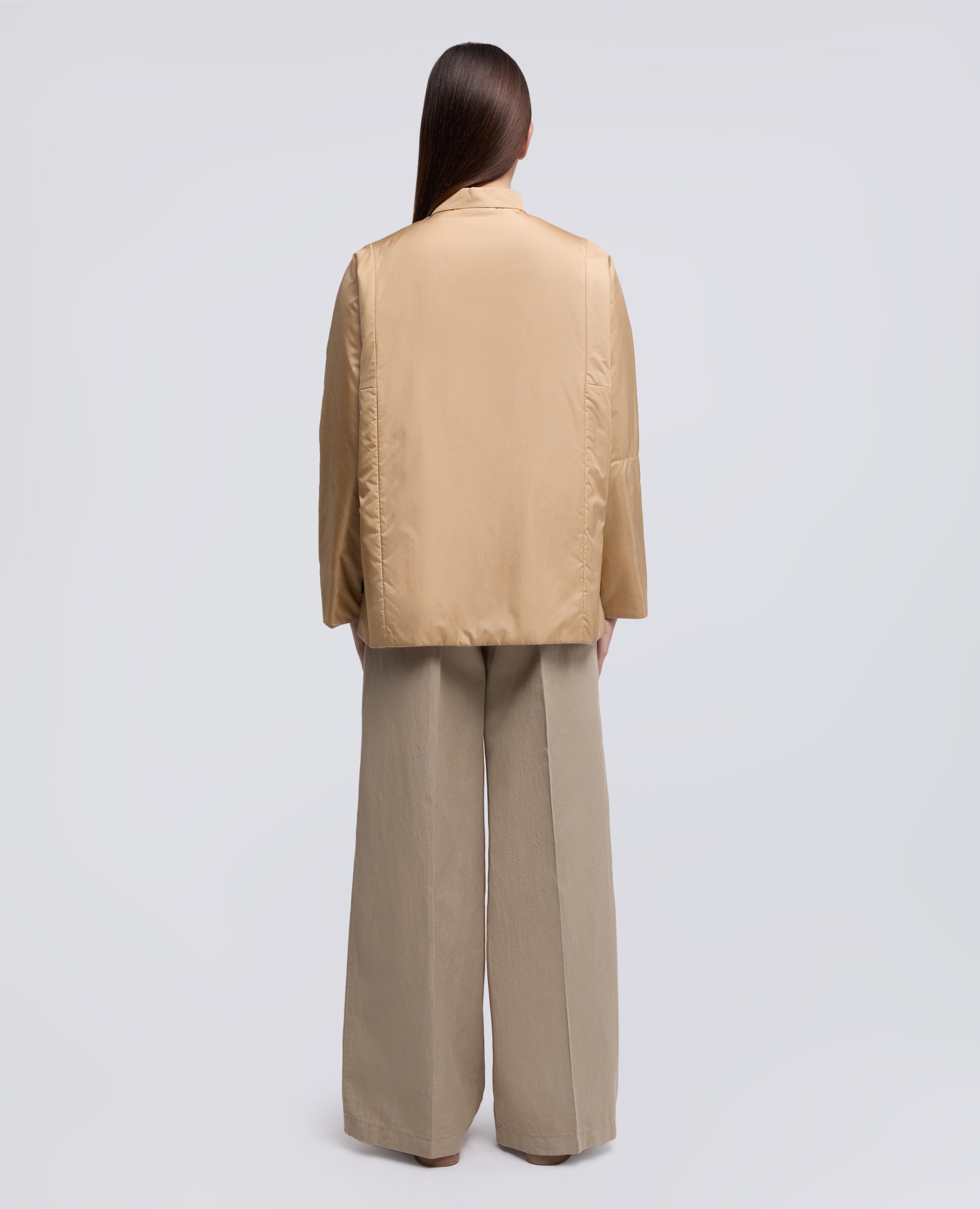 MANTEAU TECHNIQUE EN TAFFETAS. - BEIGE - ASPESI