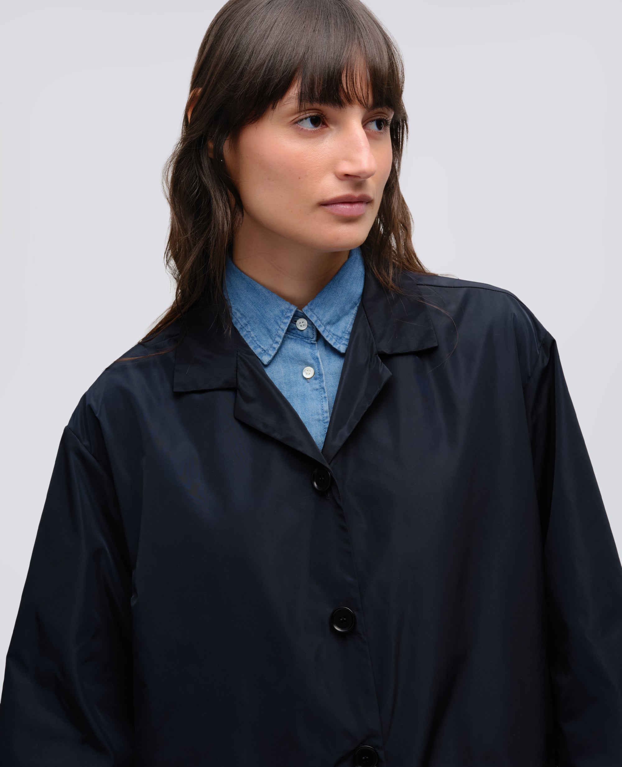 SOPRABITO IN TAFFETA TECNICO - BLU - ASPESI