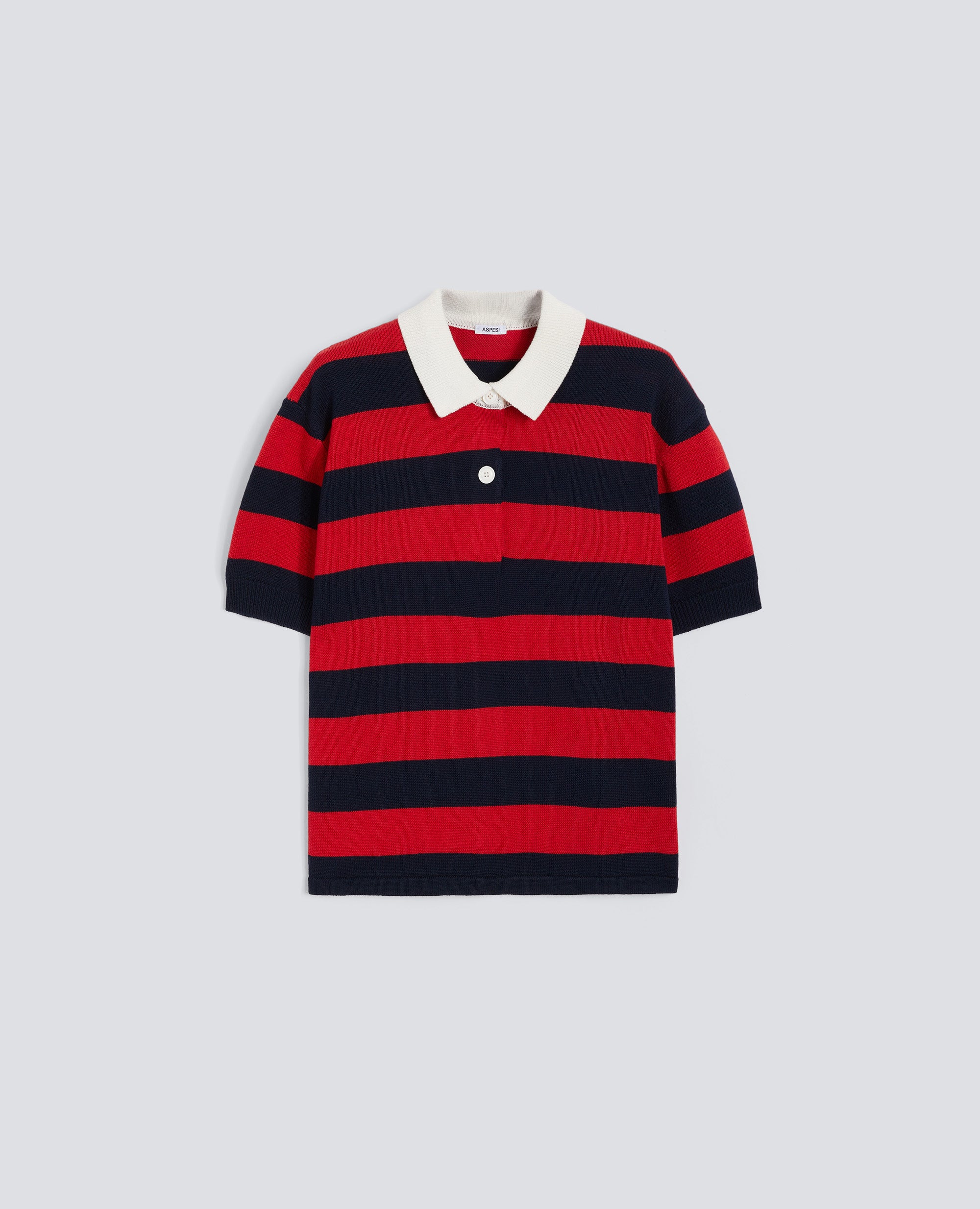 CAMISA POLO DE ALGODON DE MANGA CORTA - MULTICOLOR - ASPESI