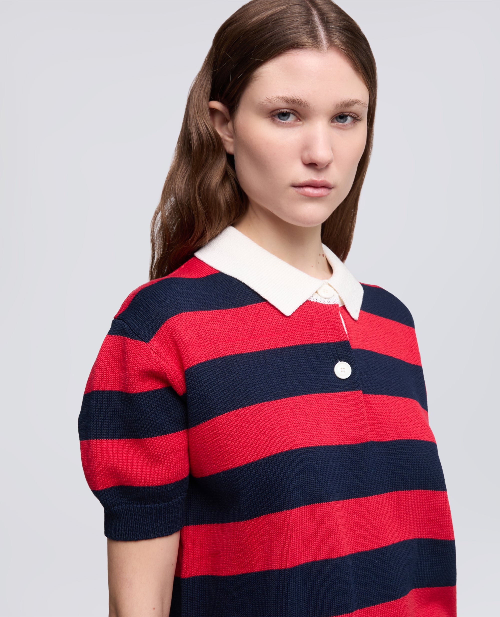 CAMISA POLO DE ALGODON DE MANGA CORTA - MULTICOLOR - ASPESI