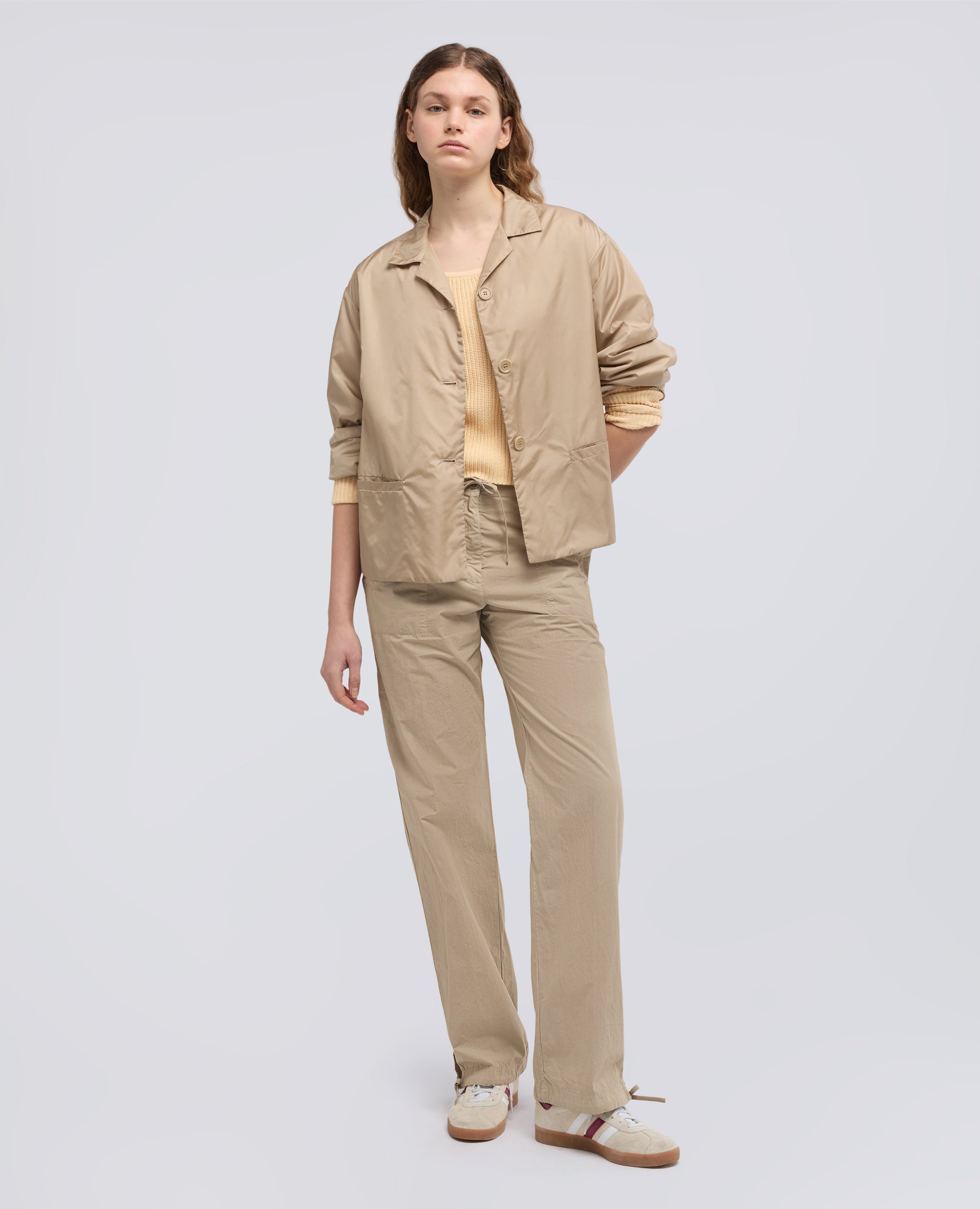 MAGLIA A MANICHE LUNGHE IN FILATO DI COTONE - NATURALE - ASPESI