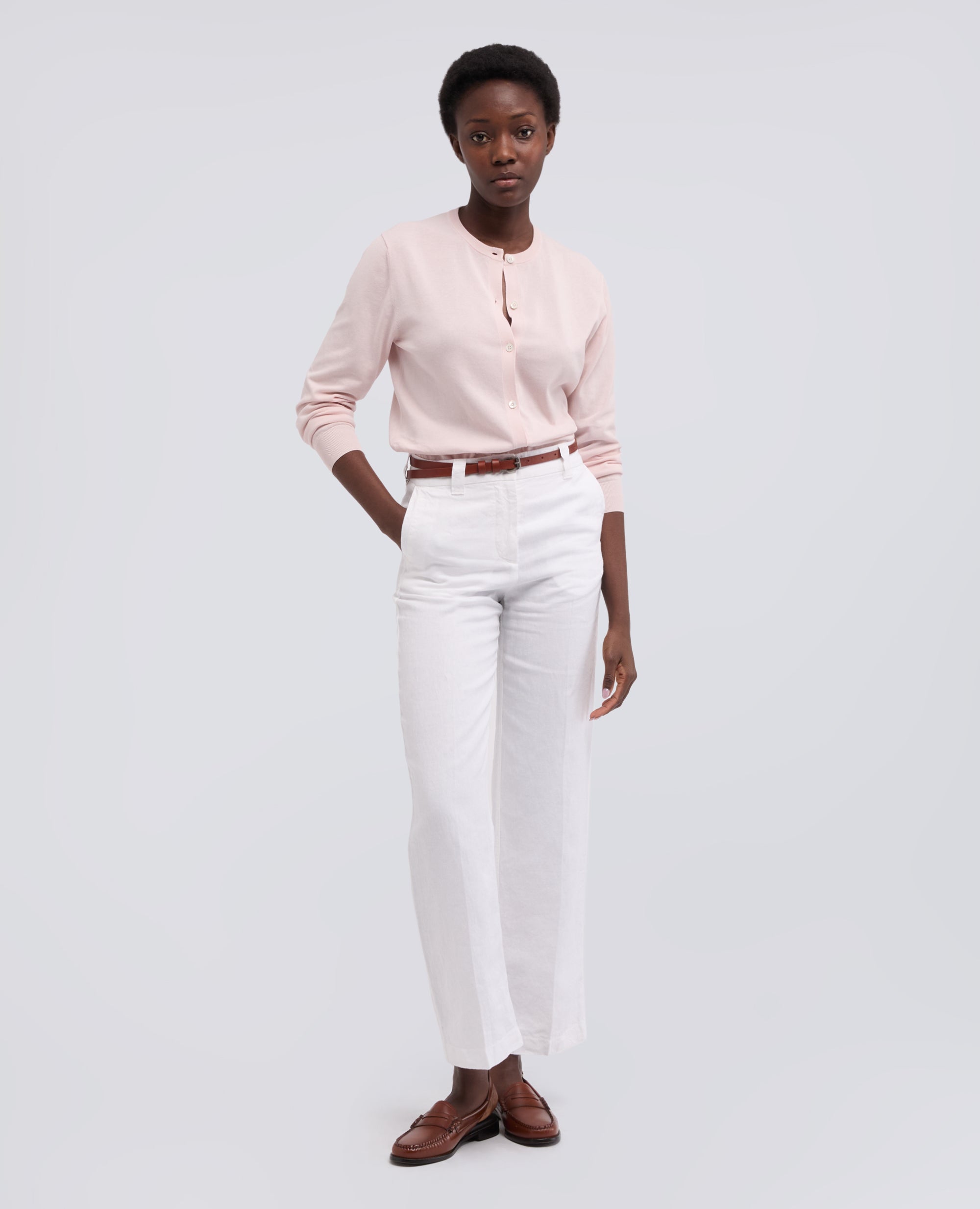 CARGIDAN GIROCOLLO IN COTONE - ROSA - ASPESI
