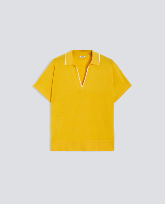 MAGLIA IN PURO COTONE - GIALLO - ASPESI