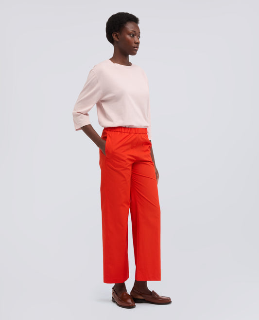 PULL ACOL BATEAU EN COTON RAYE PUR - ROSA - ASPESI