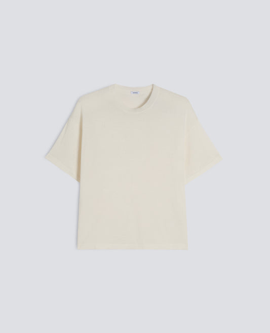 CAMISETA DE PUNTO EN MEZCLA DE SEDA, ALGODON Y CACHEMIR - NATURALE - ASPESI