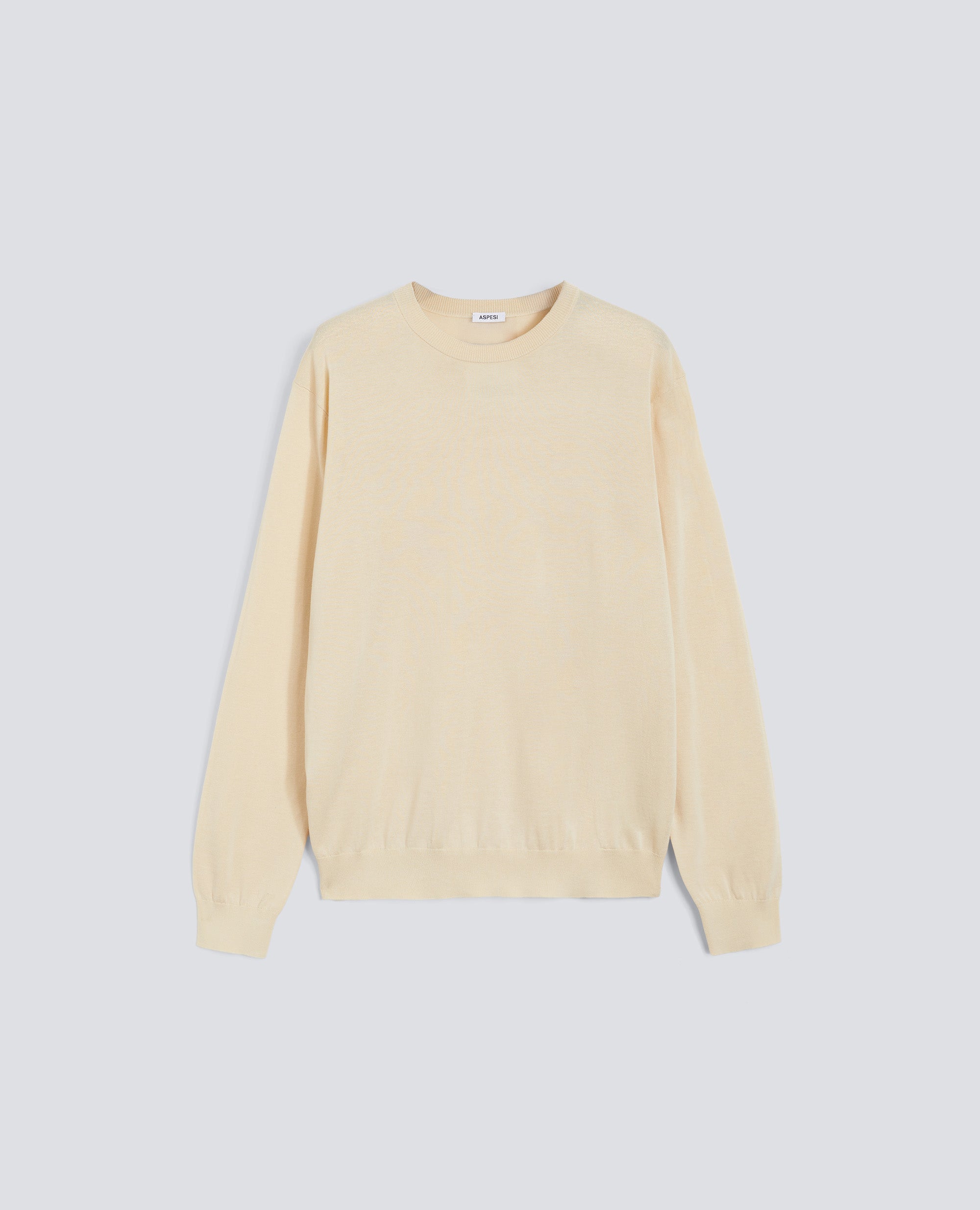 MAGLIA GIROCOLLO IN MISTO COTONE, SETA E LINO - NATURALE - ASPESI