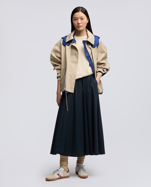 PULL A COL ROND EN MELANGE DE COTON SOIE ET LIN - NATURALE - ASPESI