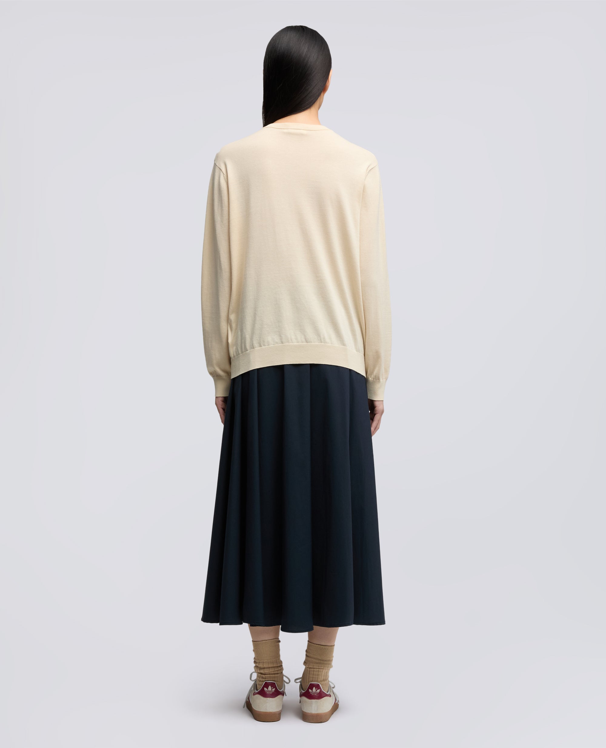 MAGLIA GIROCOLLO IN MISTO COTONE, SETA E LINO - NATURALE - ASPESI
