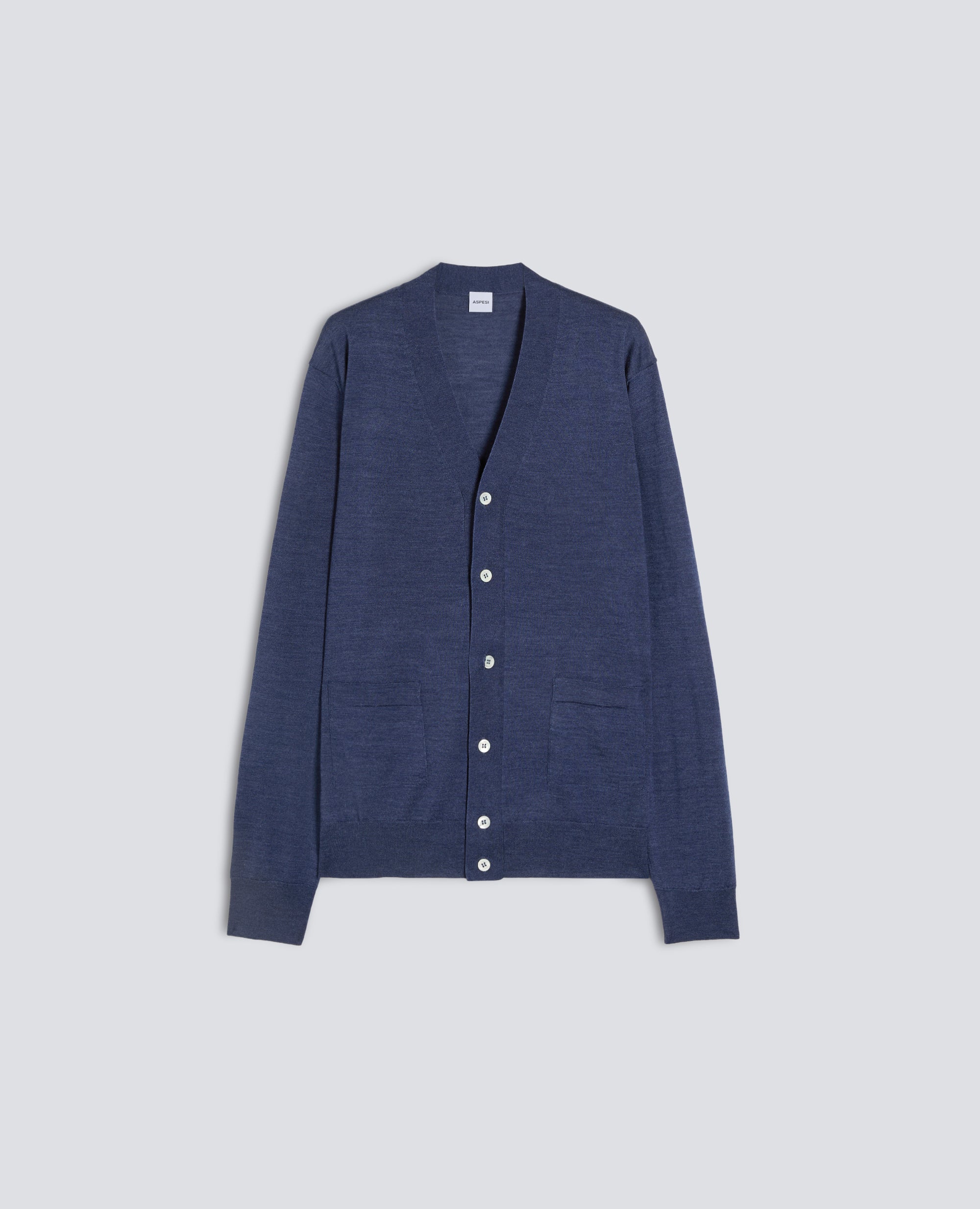 CARDIGANS DE LANA Y SEDA - BLU - ASPESI