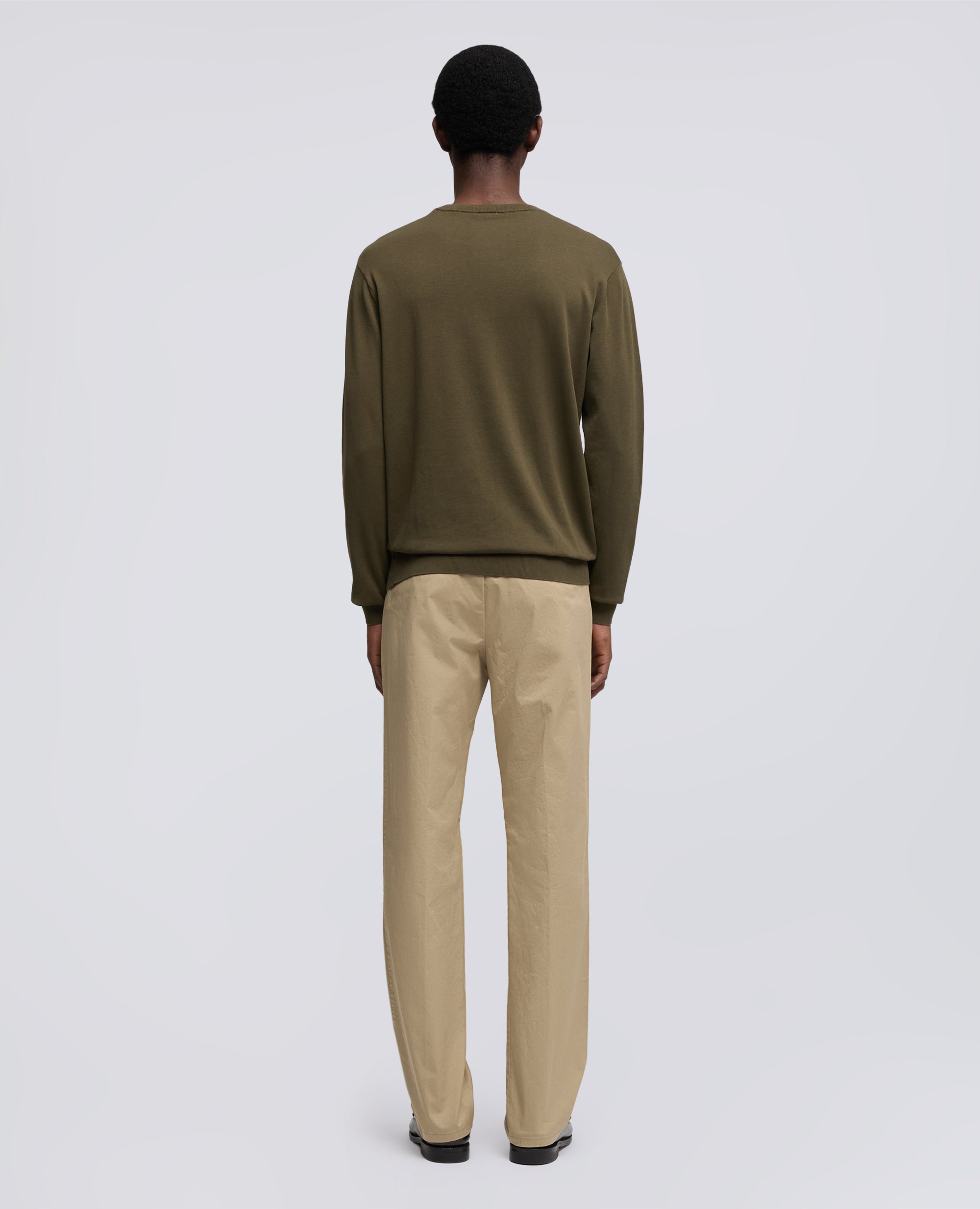 MAGLIA GIROCOLLO IN COTONE - VERDE - ASPESI