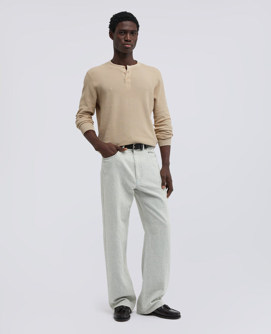 MAGLIA GIROCOLLO IN COTONE - BEIGE - ASPESI