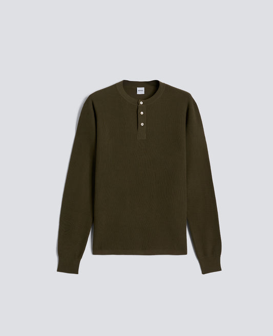 BAUMWOLLPULLOVER MIT CREWNECK-AUSSCHNITT - VERDE - ASPESI