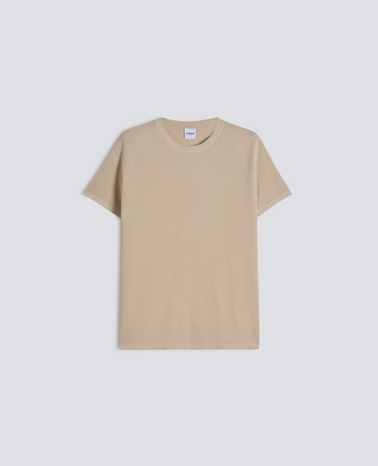 RAGLAN-PULLOVER IN MIKRO-WATTE-WAFFEL - BEIGE - ASPESI
