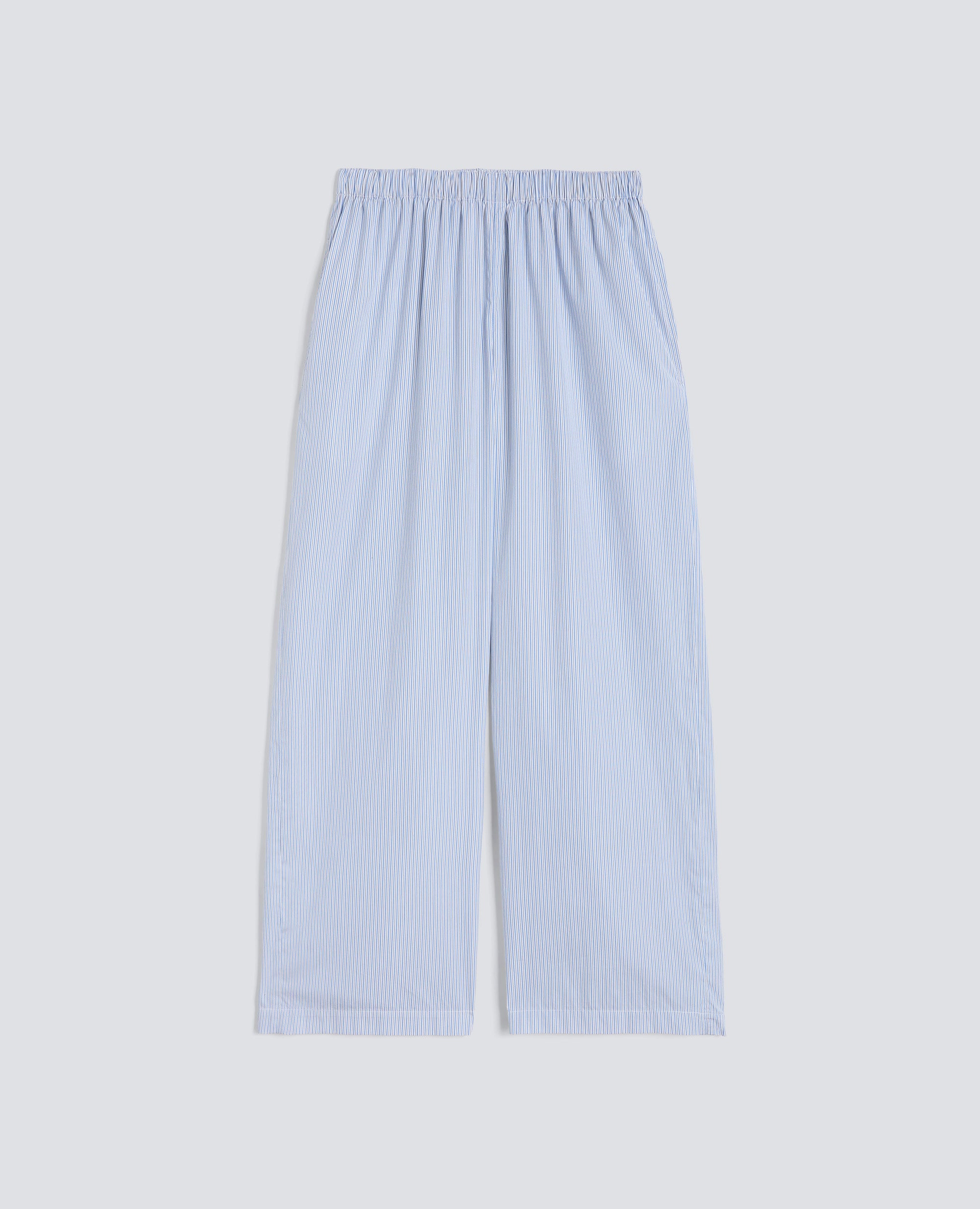 HOSE AUS BAUMWOLLPOPELIN - AZZURRO - ASPESI