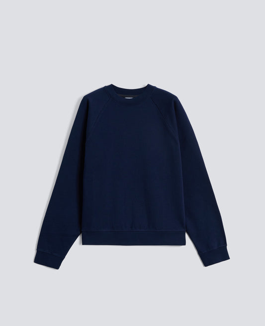 SWEAT-SHIRT OUVERT EN COTON BIOLOGIQUE - BLU - ASPESI