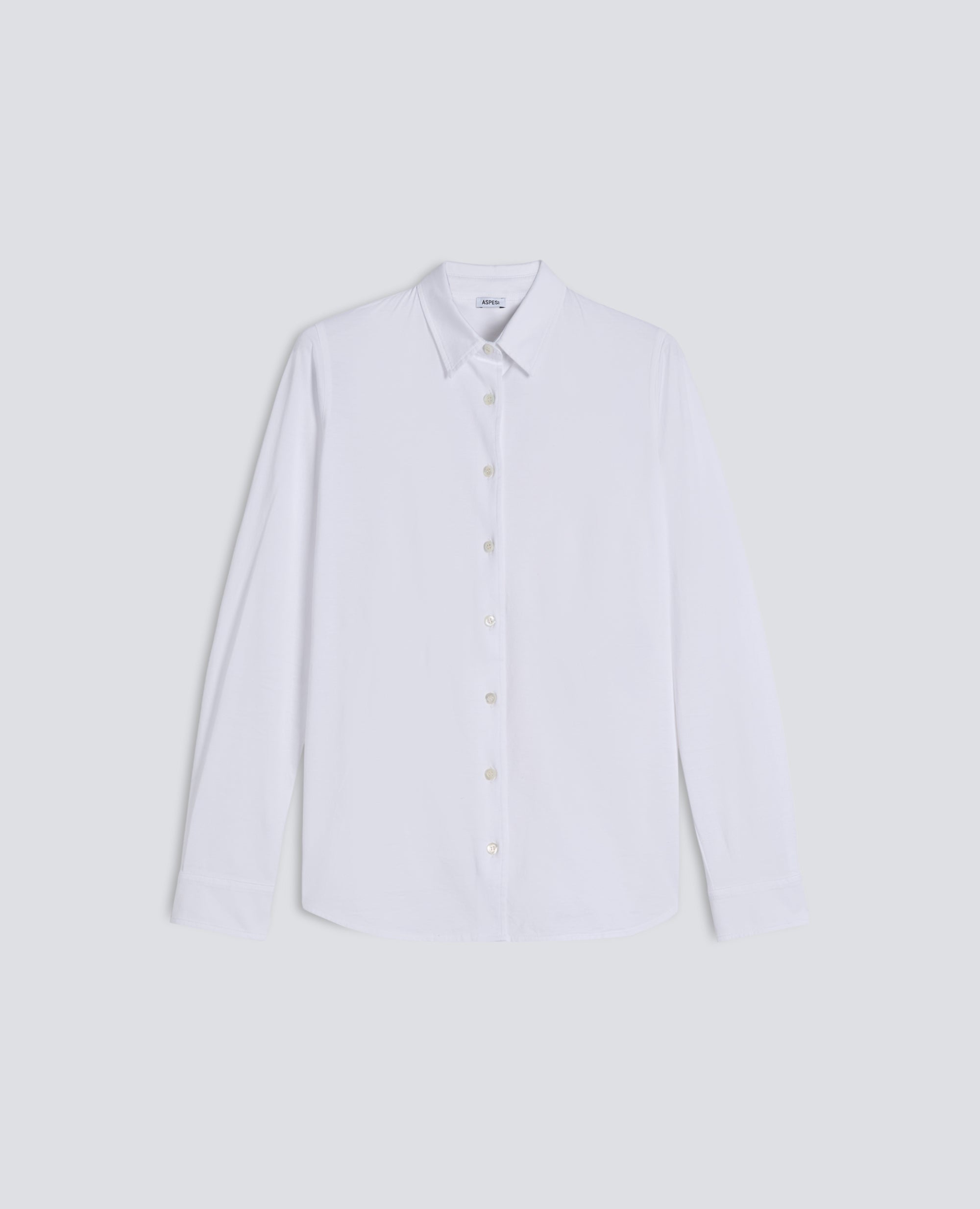 BAUMWOLLJERSEY-TRIKOT - BIANCO - ASPESI