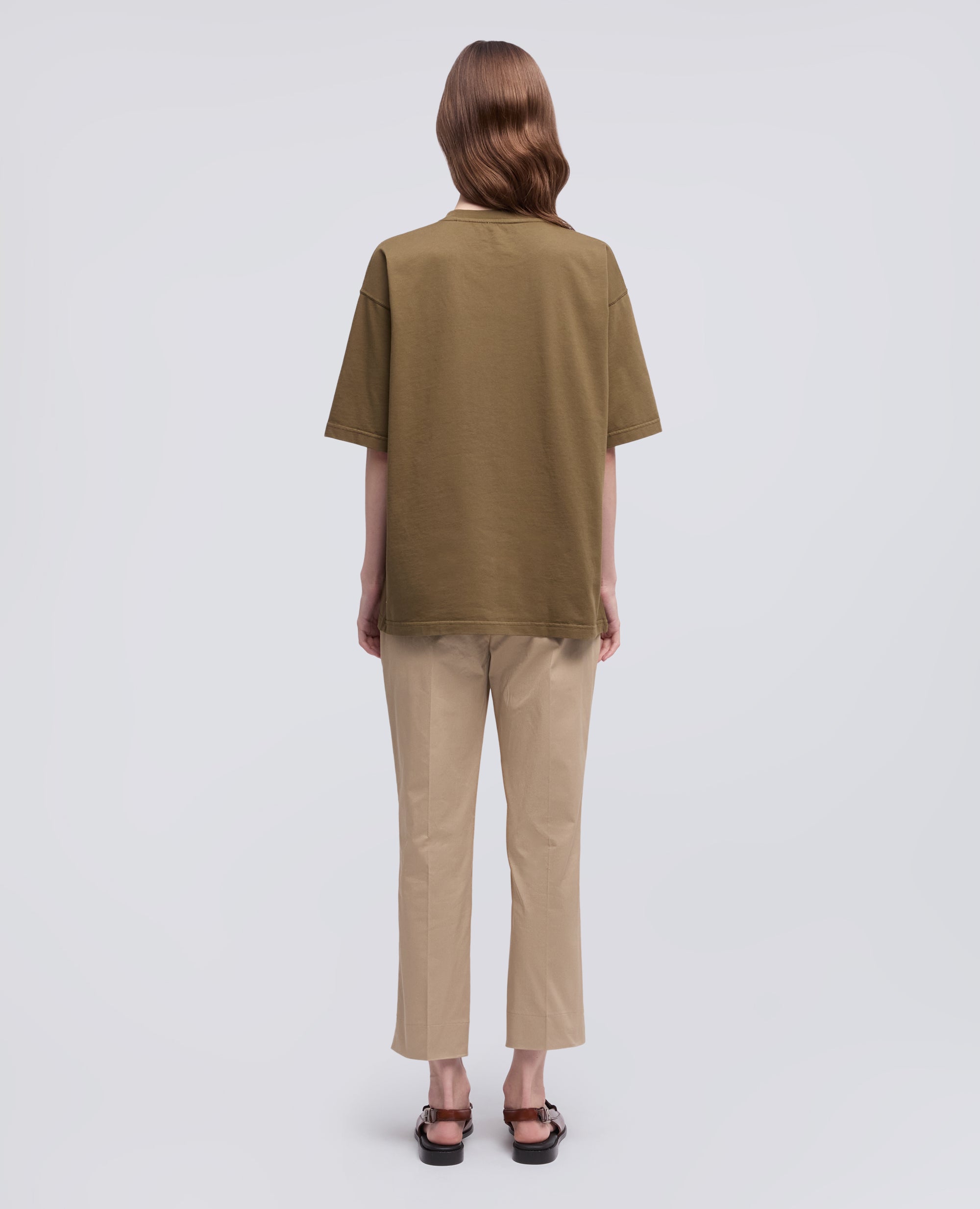 T-SHIRT IN JERSEY DI COTONE ORGANICO CON STAMPA -NOT THIS YEAR- - VERDE - ASPESI