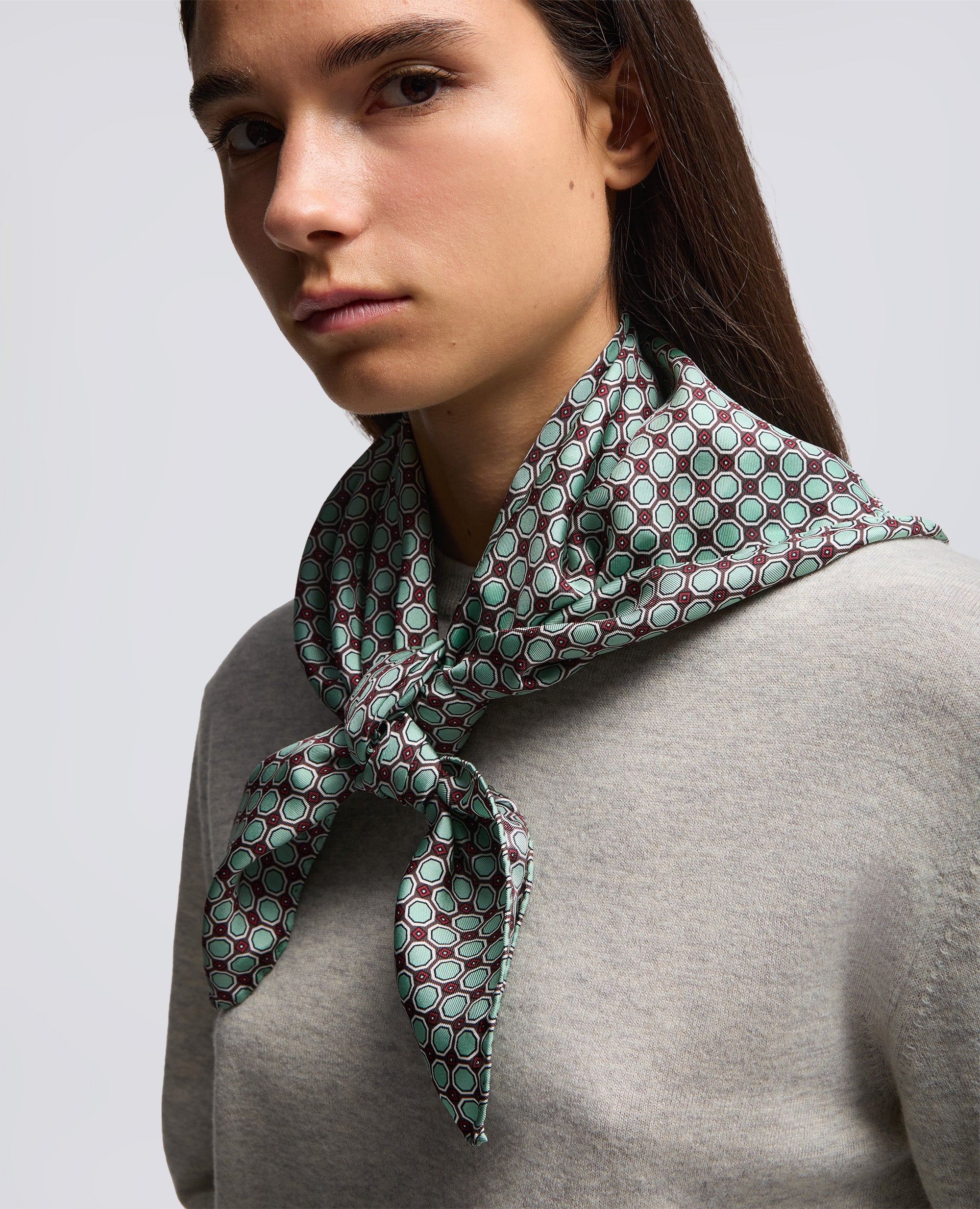 FOULARD IN TWILL DI SETA - MULTICOLOR - ASPESI
