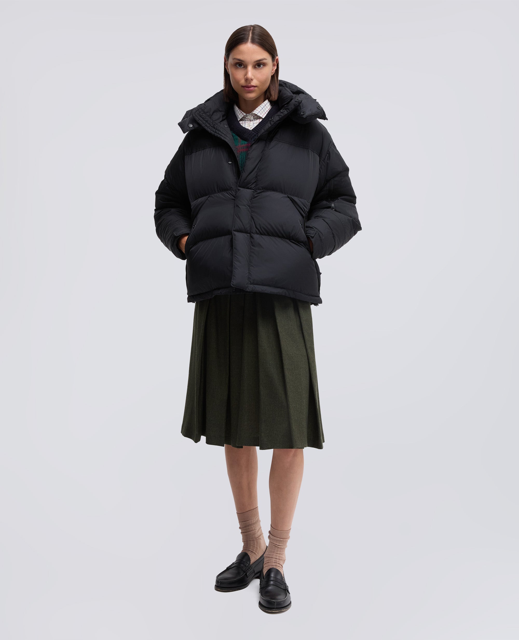 GIUBBOTTO PIUMINO PINGUINO IN NYLON RICICLATO - NERO - ASPESI