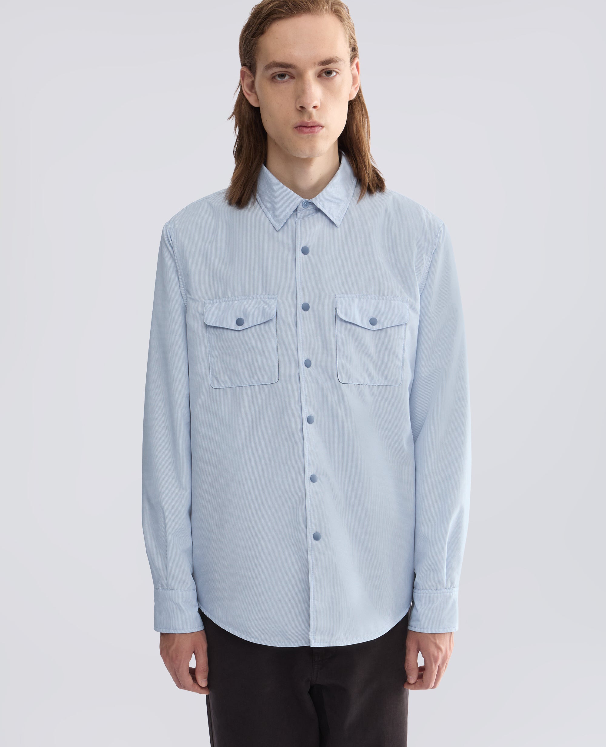 CAMICIA 13PIU' -HERE IS THE SEA- - AZZURRO - ASPESI