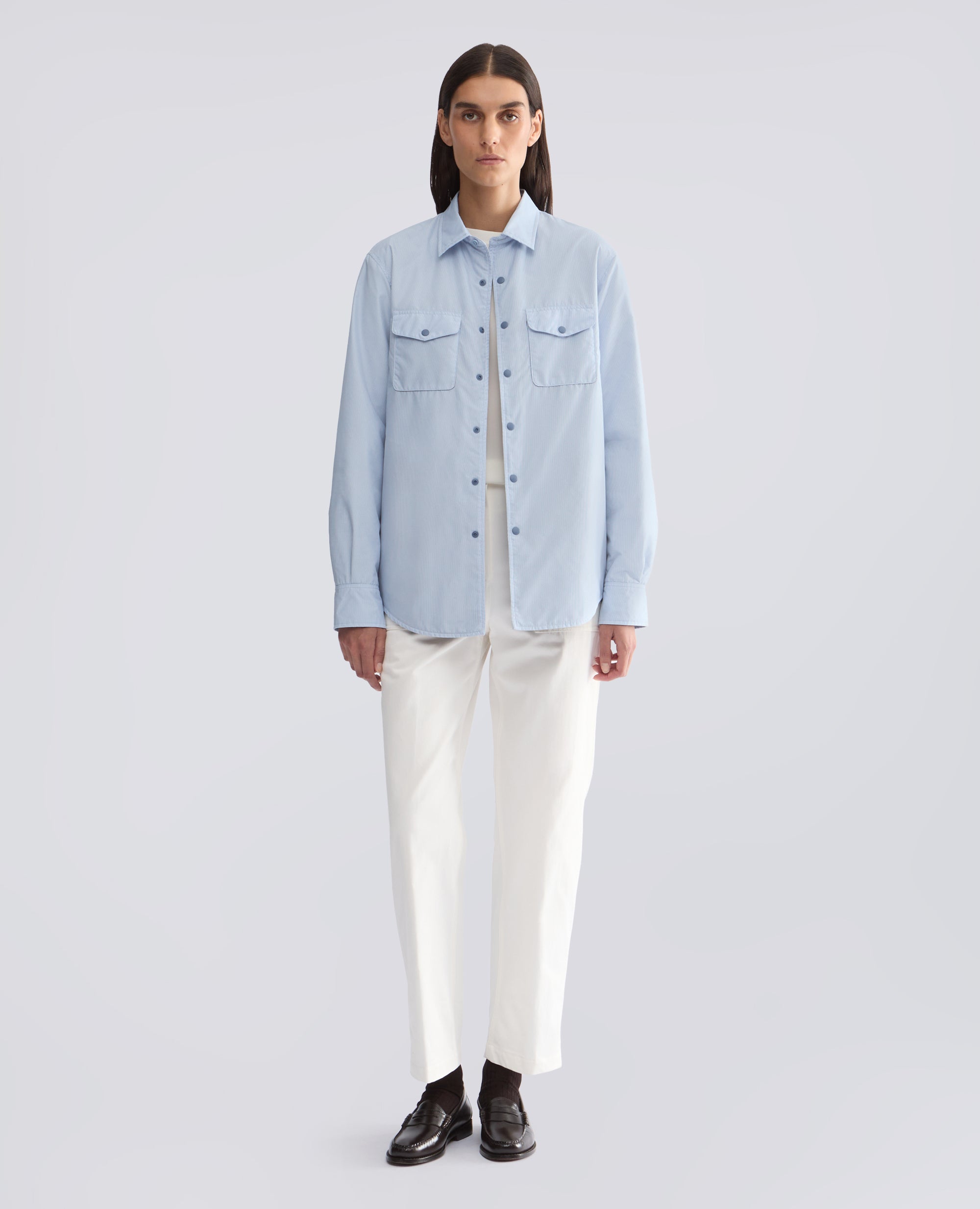 CAMICIA 13PIU' -HERE IS THE SEA- - AZZURRO - ASPESI