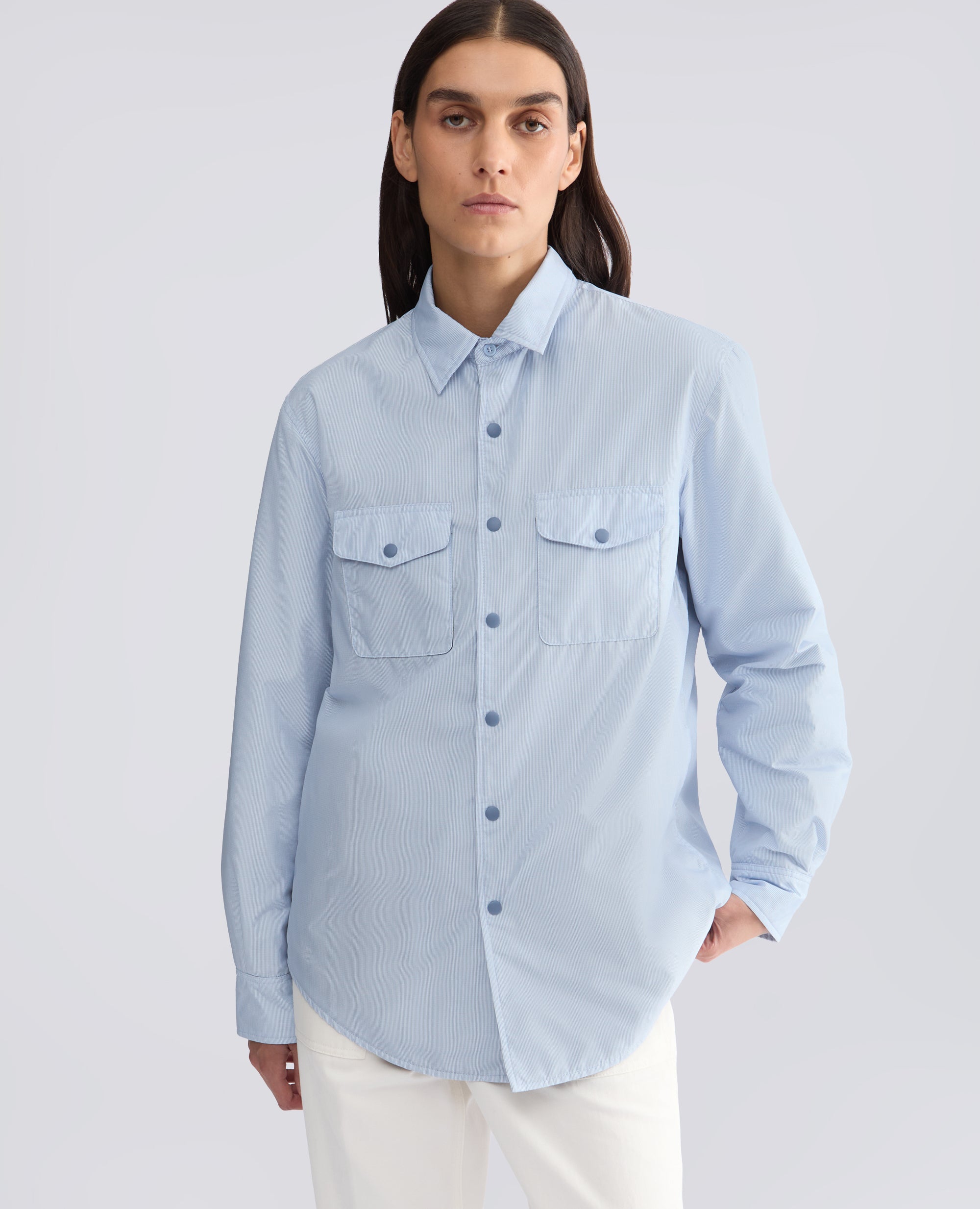 CAMICIA 13PIU' -HERE IS THE SEA- - AZZURRO - ASPESI