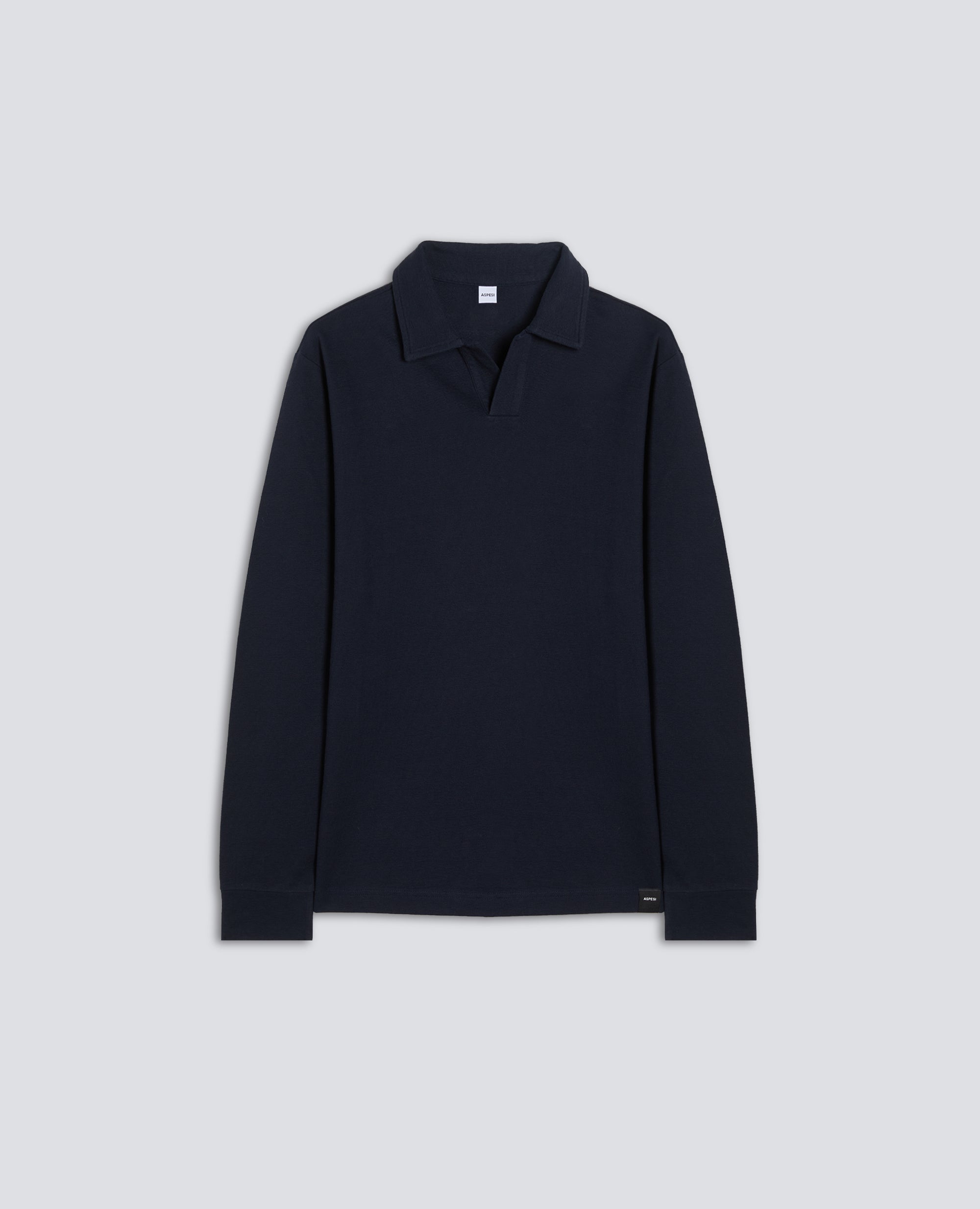 POLOSHIRT AUS BAUMWOLL-JERSEY - BLU - ASPESI