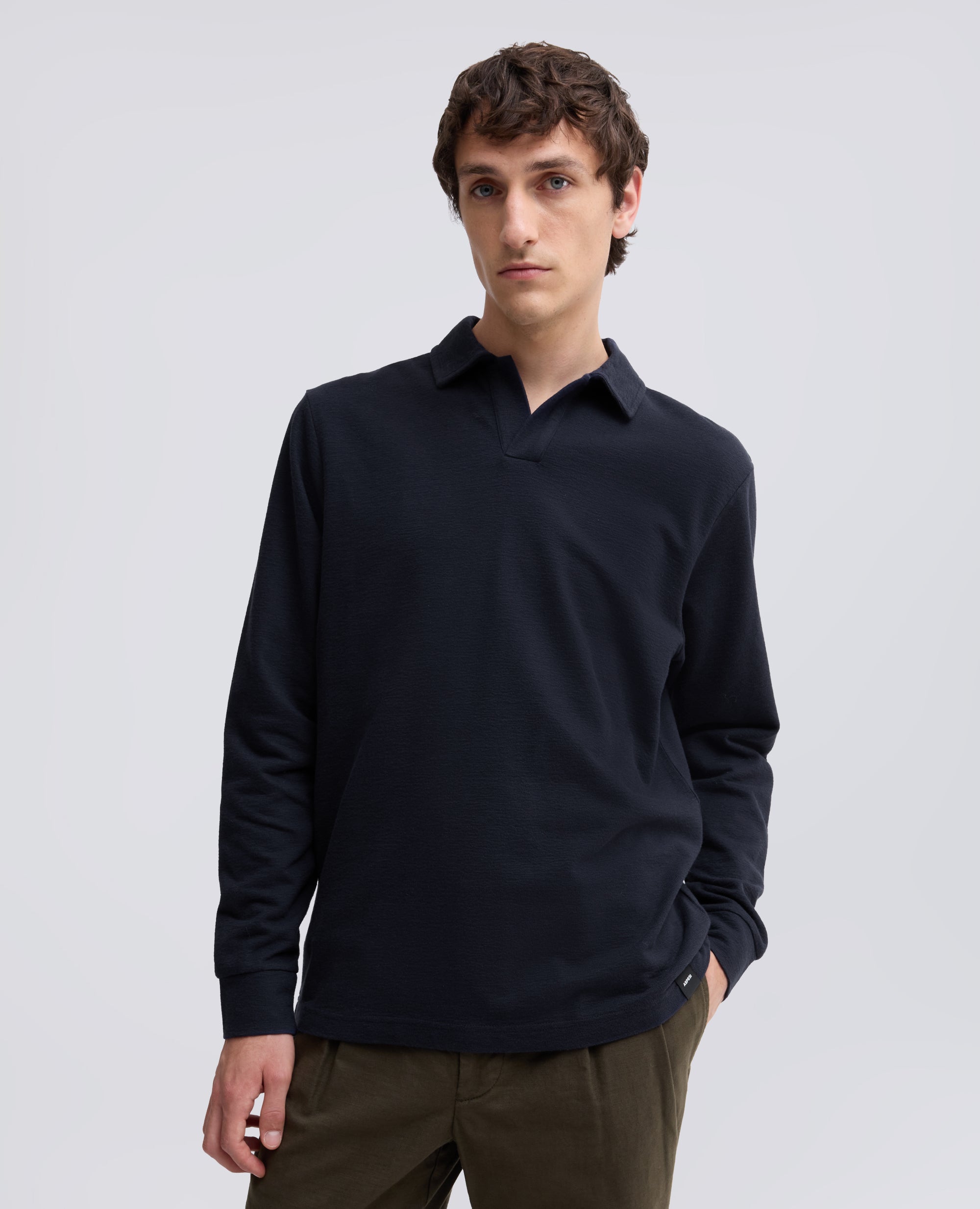 POLOSHIRT AUS BAUMWOLL-JERSEY - BLU - ASPESI