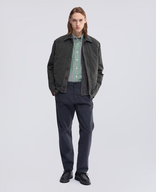 OXFORD COTTON SHIRT WITH BUTTON-DOWN COLLAR - GREEN - ASPESI