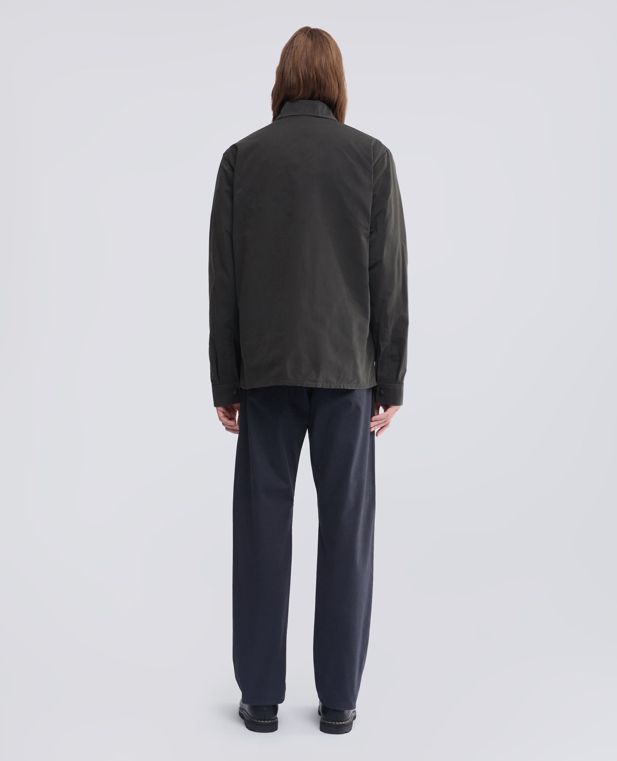 CAMICIA SFODERATA IN TELA DRY WAX - GRIGIO - ASPESI