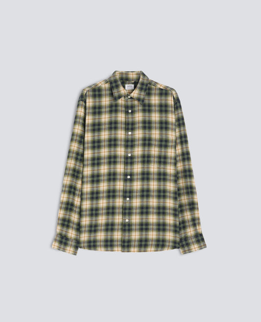 COTTON FLANNEL SHIRT - GREEN - ASPESI