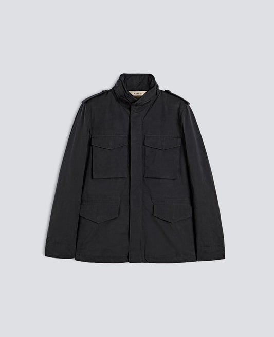 MINI-FELDJACKE AUS DRY-WAX-CANVAS MIT THERMORE®-WATTIERUNG - BLAU - ASPESI